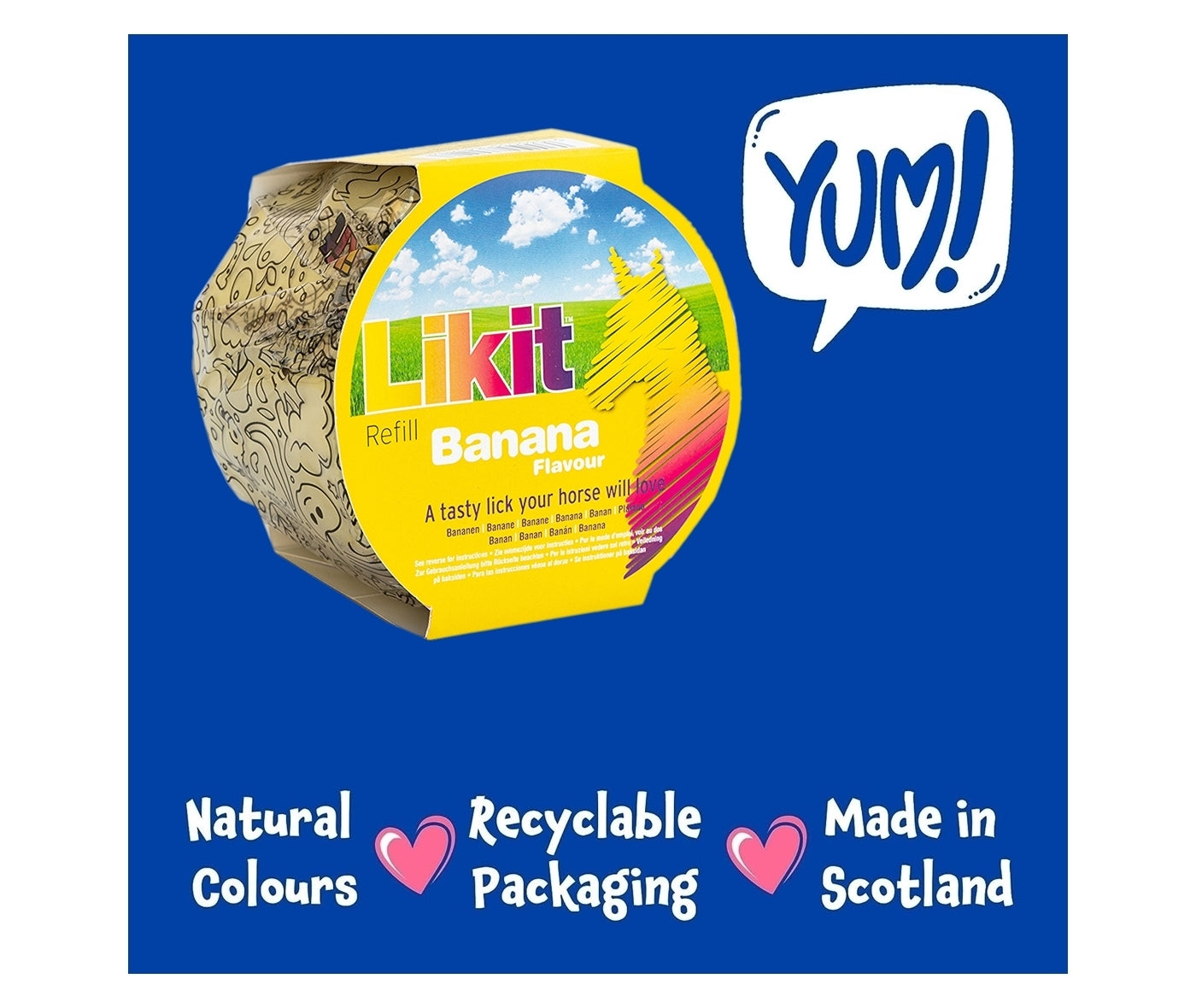 Likit - Banana Flavour Horse Treat - Buy Online SPR Centre UK