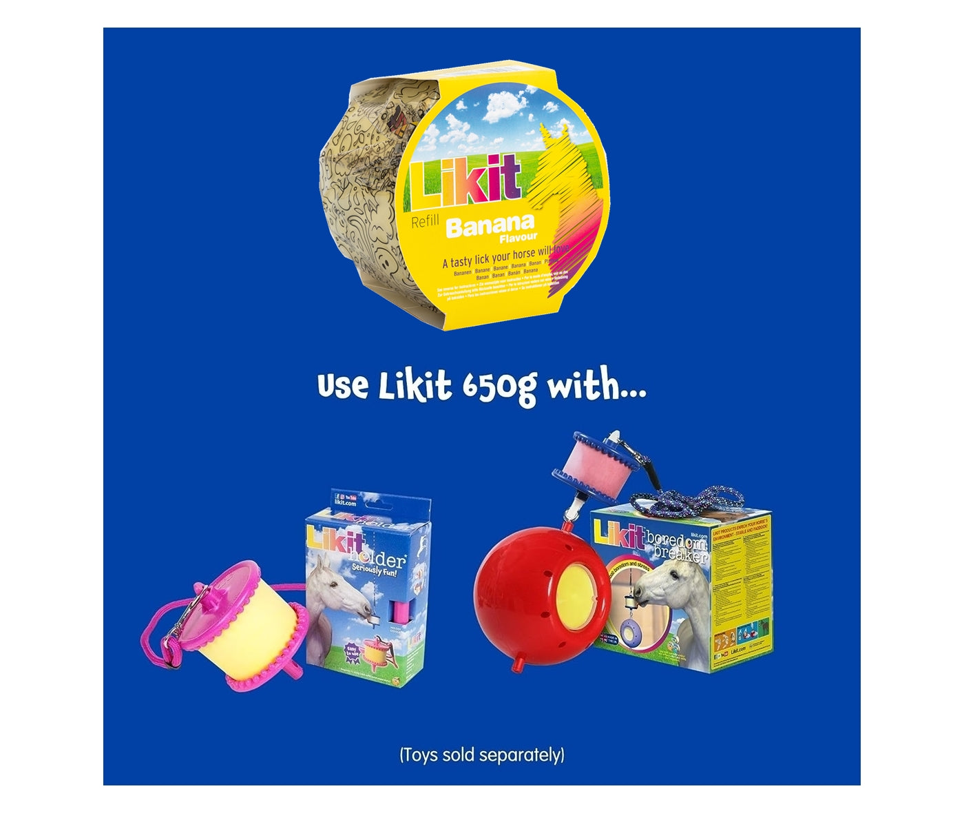 Likit - Banana Flavour Horse Treat - Buy Online SPR Centre UK
