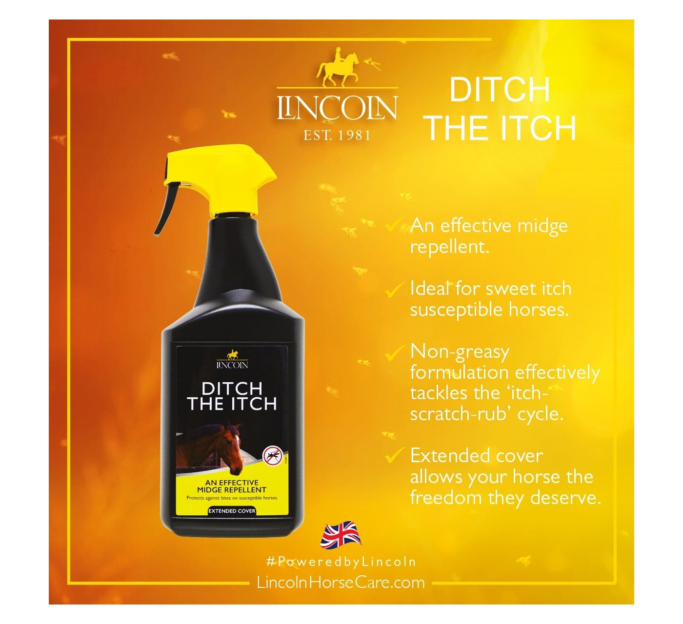 Lincoln - Ditch The Itch | Horse Care - Buy Online SPR Centre UK