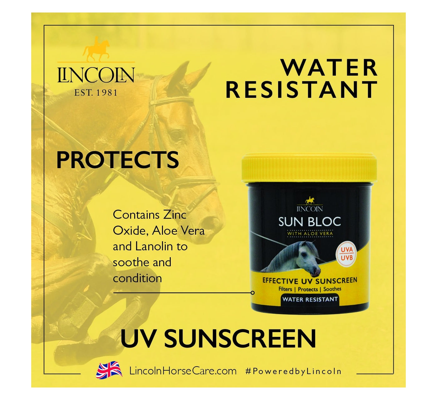 Lincoln - Sun Bloc | Horse Skin Care - Buy Online SPR Centre UK