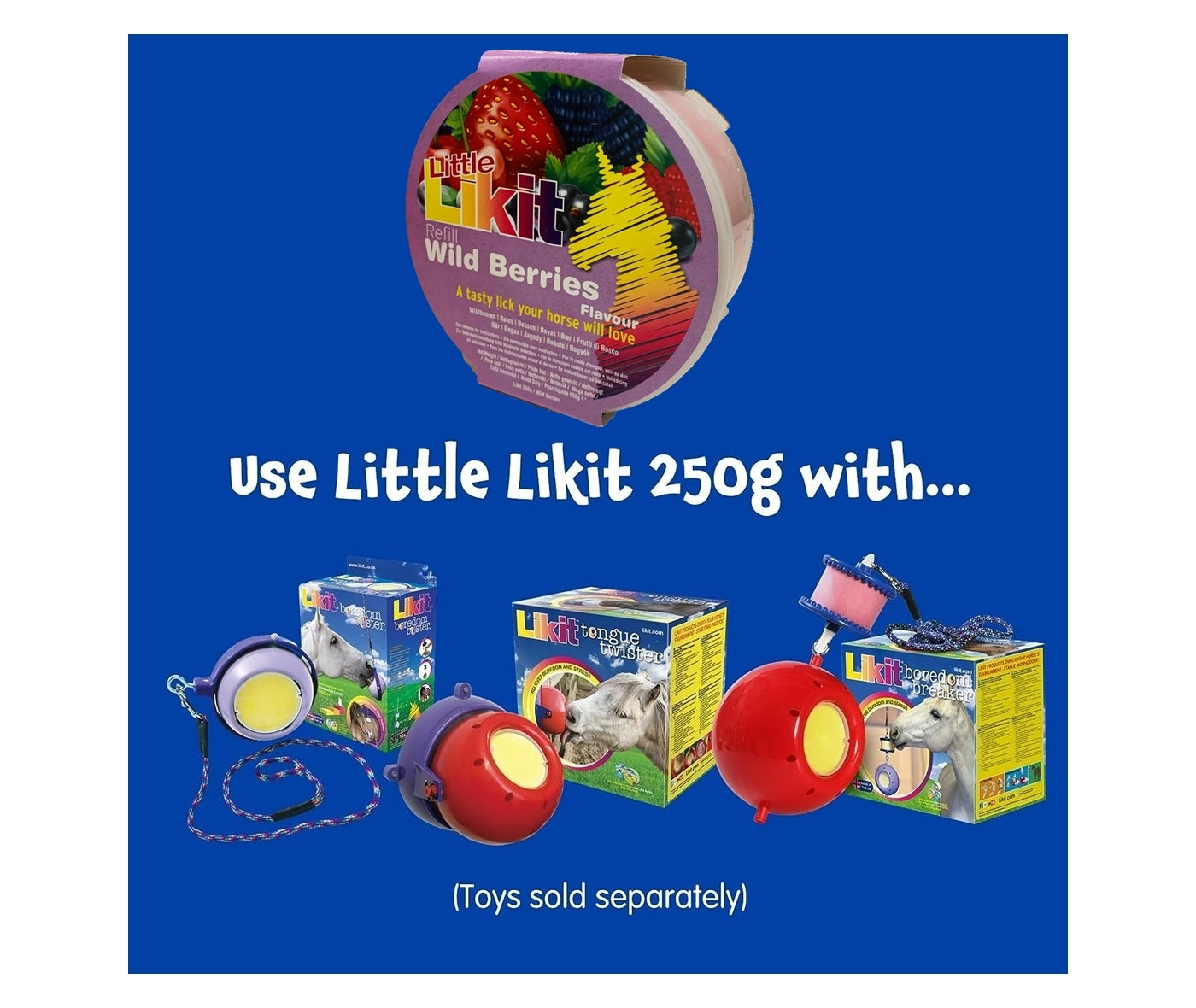 Little Likit - Wild Berries Flavour Horse Treat - Buy Online SPR Centre UK