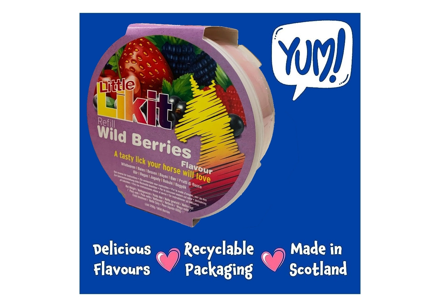 Little Likit - Wild Berries Flavour Horse Treat - Buy Online SPR Centre UK