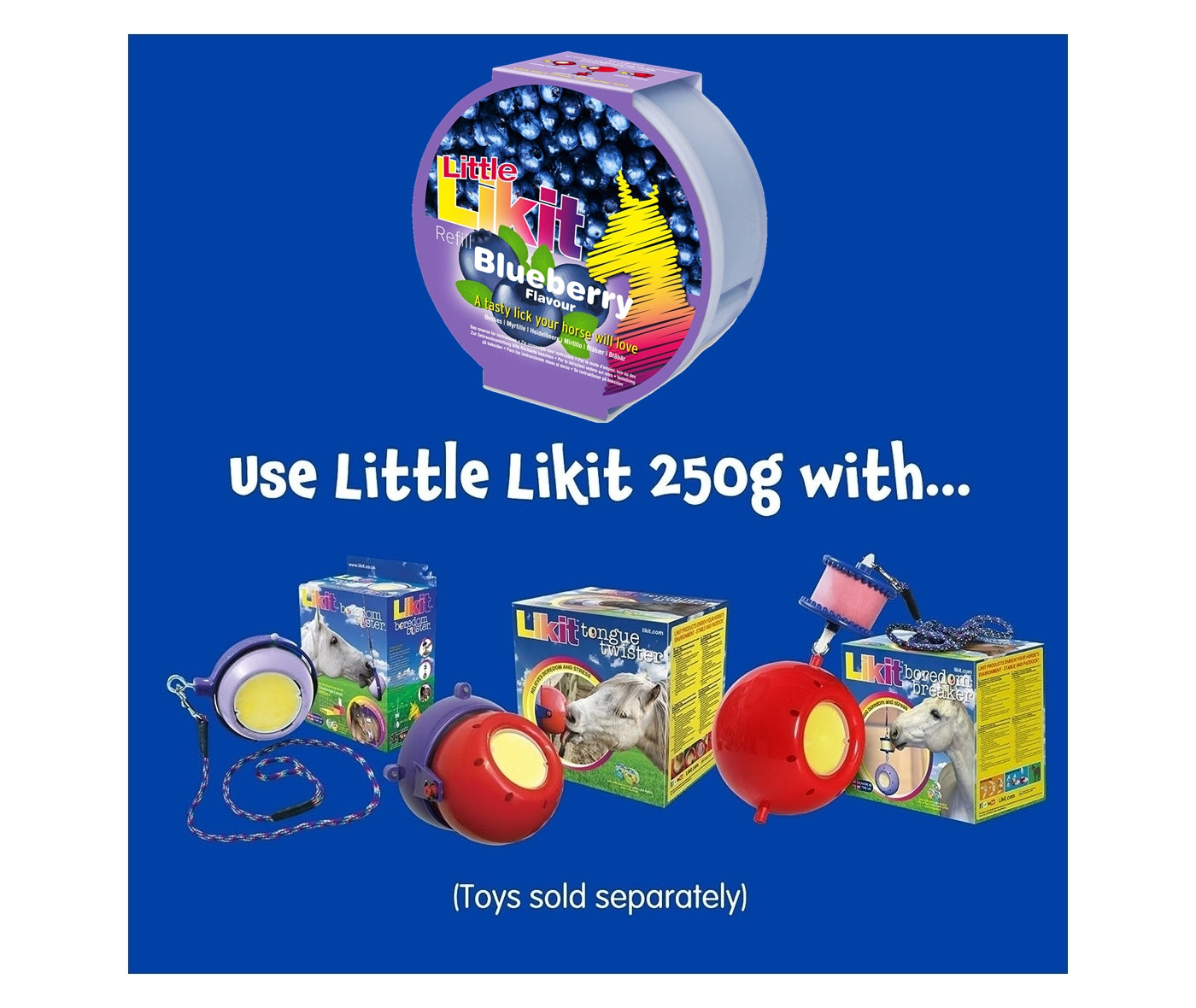 Little Likit - Blueberry Flavour Horse Treat - Buy Online SPR Centre UK