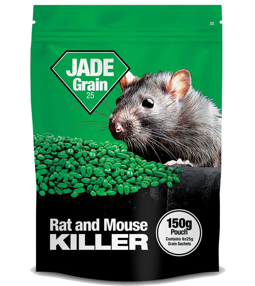 Lodi - Jade Grain 25 Rat & Mouse Killer - 150g Pouch (6 x 25g Sachets) - Buy Online SPR Centre UK