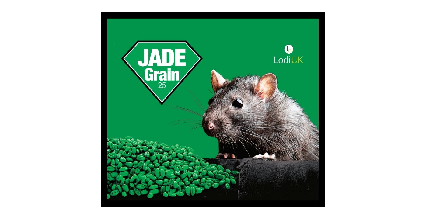 Lodi - Jade Grain 25 Rat & Mouse Killer - 150g Pouch (6 x 25g Sachets) - Buy Online SPR Centre UK