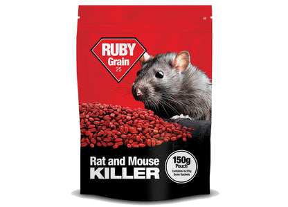 Lodi - Ruby Grain 25 Rat & Mouse Killer - 150g Pouch (6 x 25g Sachets) - Buy Online SPR centre UK