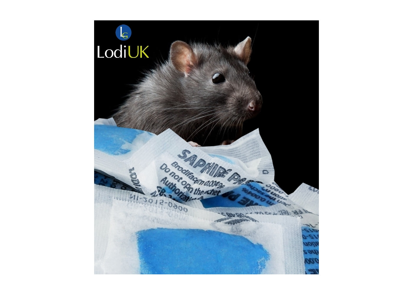 Lodi Sapphire Paste Rat & Mouse Killer - 150g pouch (15 x 10g sachets) - Buy Online SPR Centre UK