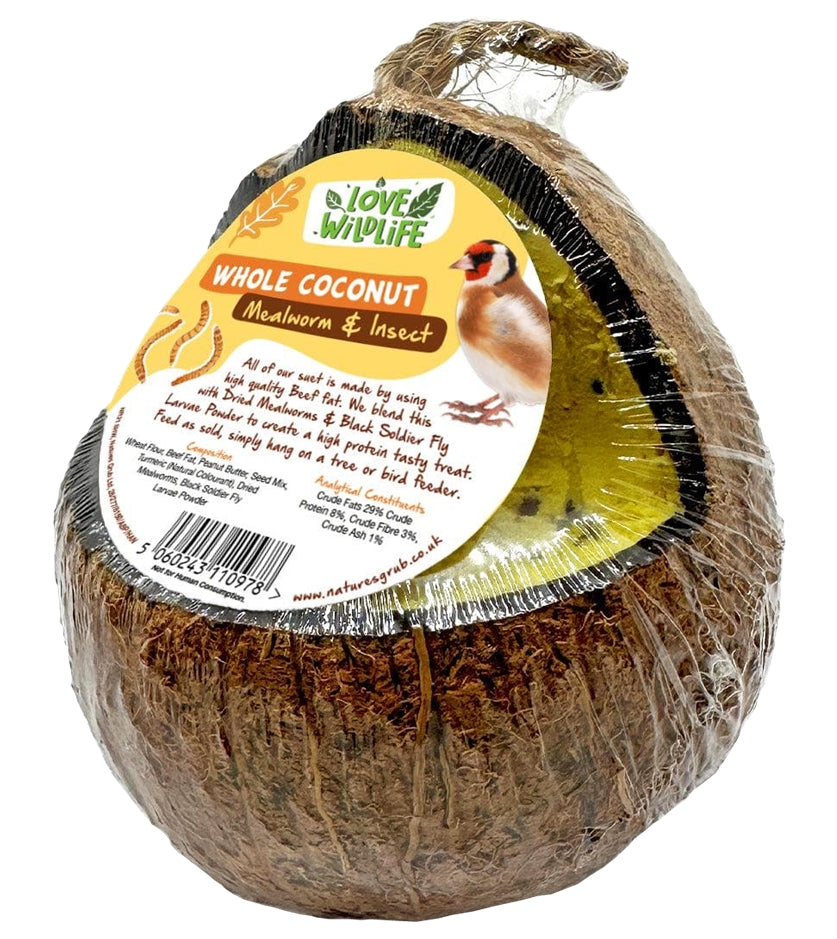 Love Wildlife - Fruit & Berry Whole Coconut | Wild Bird Care - Buy Online SPR Centre UK