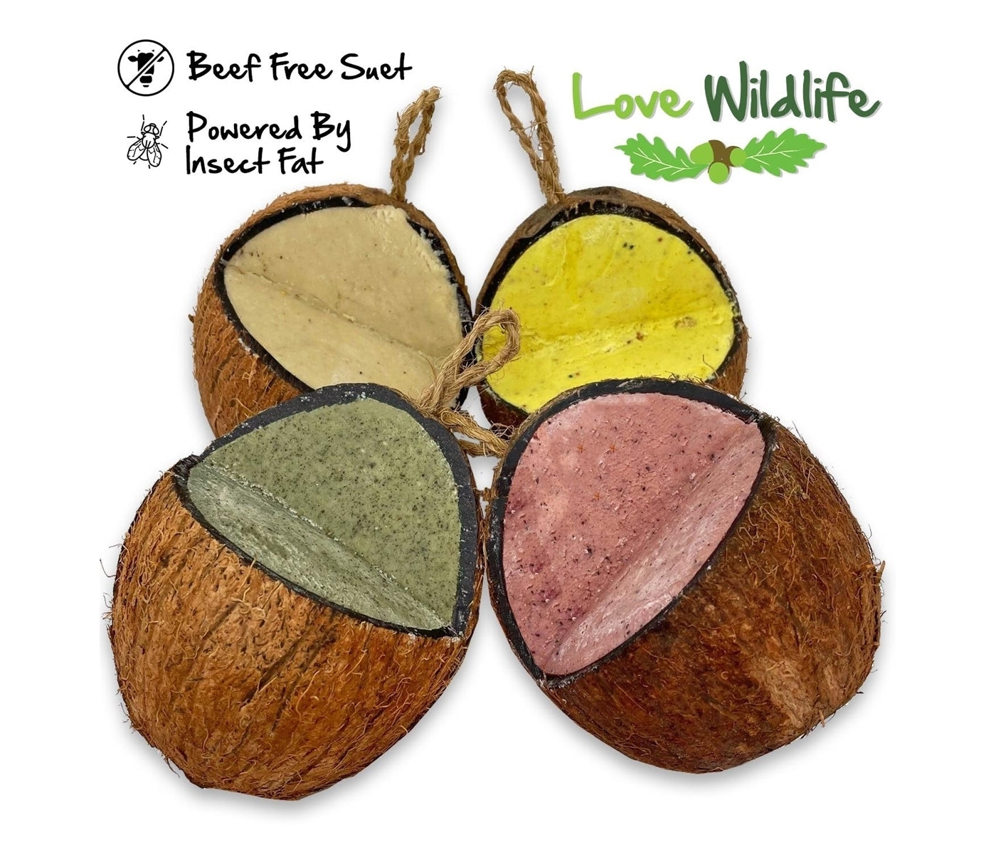 Love Wildlife - Peanut Butter Whole Coconut | Wild Bird Care - Buy Online SPR centre UK
