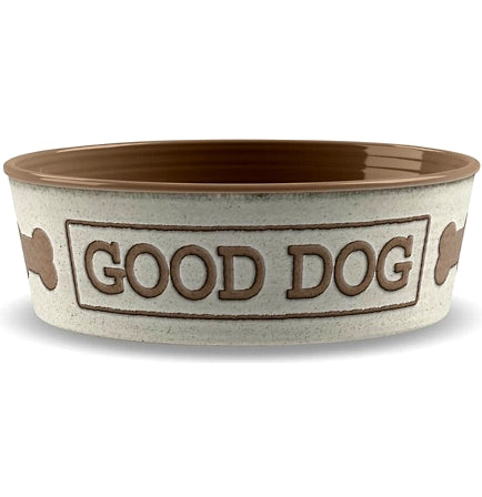Melamine Good Dog Pet Bowl (Natural) - Buy Online SPR Centre UK