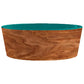 Wood Effect Teal Melamine Dog Bowl - Buy Online SPR Centre UK