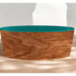 Wood Effect Teal Melamine Dog Bowl - Buy Online SPR Centre UK
