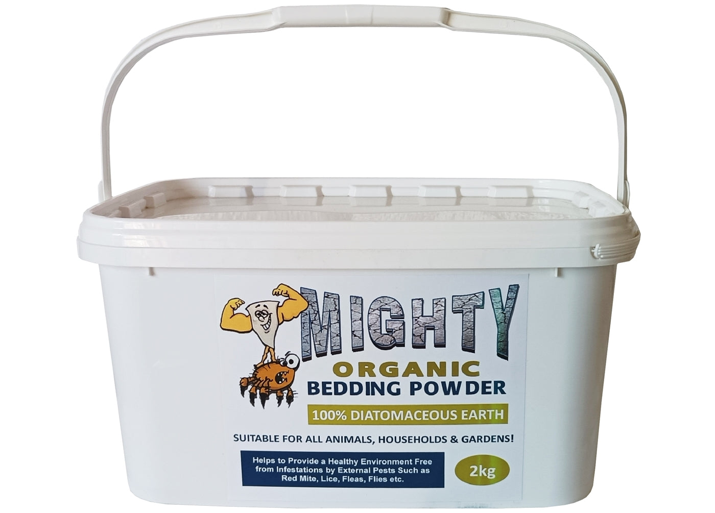 Mighty Organic Bedding Powder (100% Diatomaceous Earth) 2kg - Buy Online SPR Centre UK
