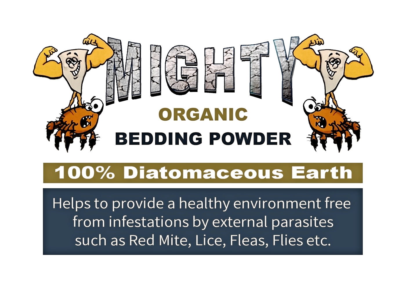 Mighty Organic Bedding Powder (100% Diatomaceous Earth) - Buy Online SPR Centre UK