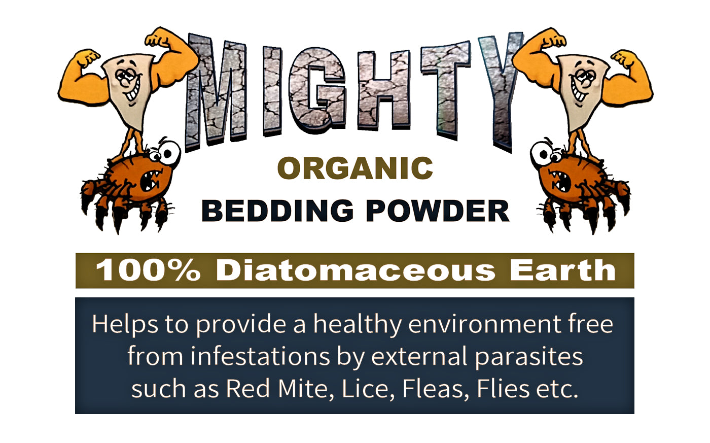 Mighty Organic Bedding Powder (Diatomaceous Earth) - Buy Online SPR Centre UK