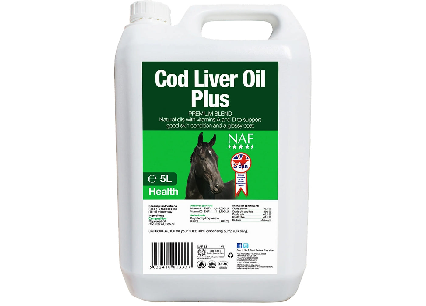 NAF - Cod Liver Oil Plus | Horse Care - Buy Online SPR Centre UK