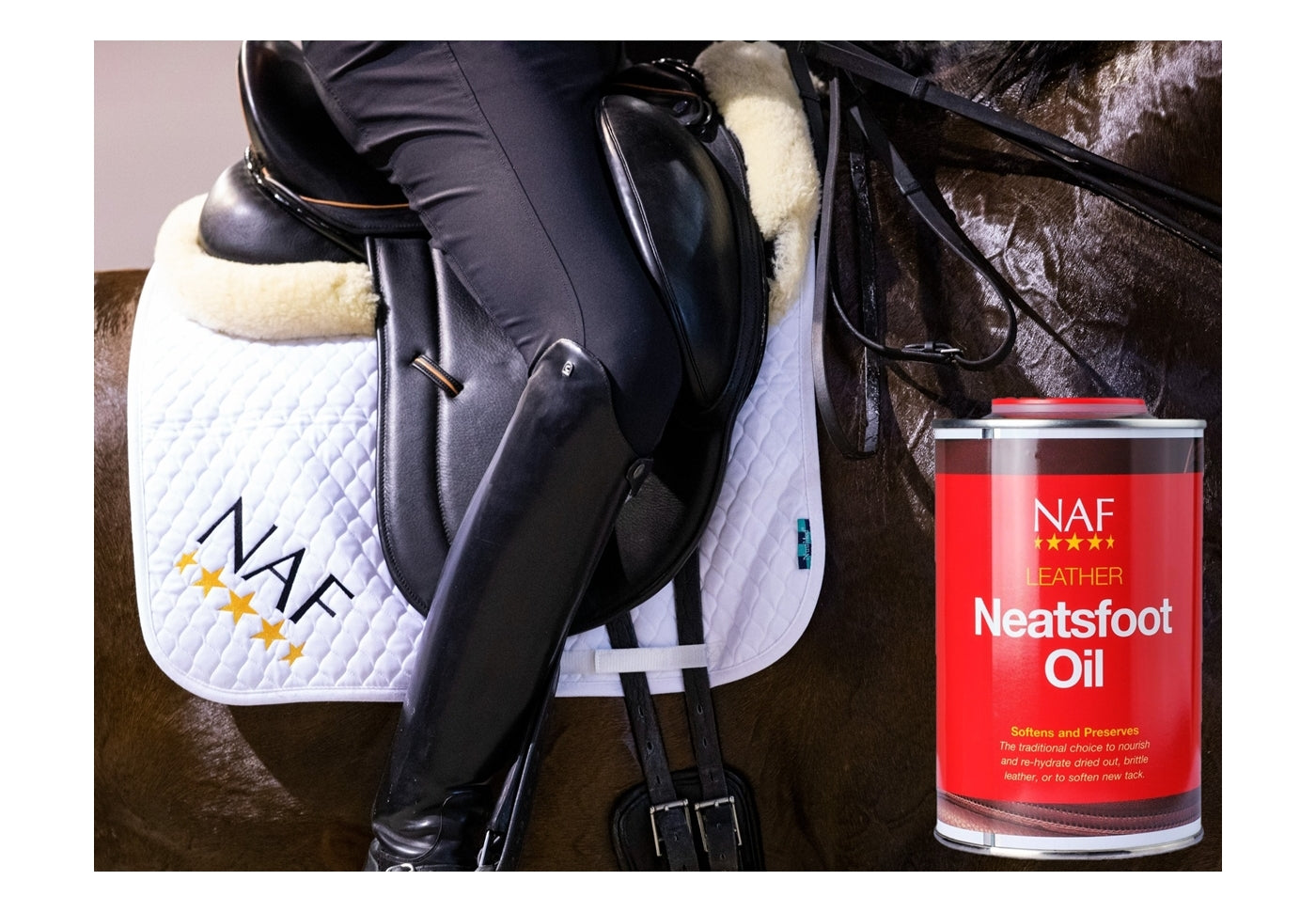 NAF - Leather Neatsfoot Oil | Tack Care - Buy Online SPR Centre UK