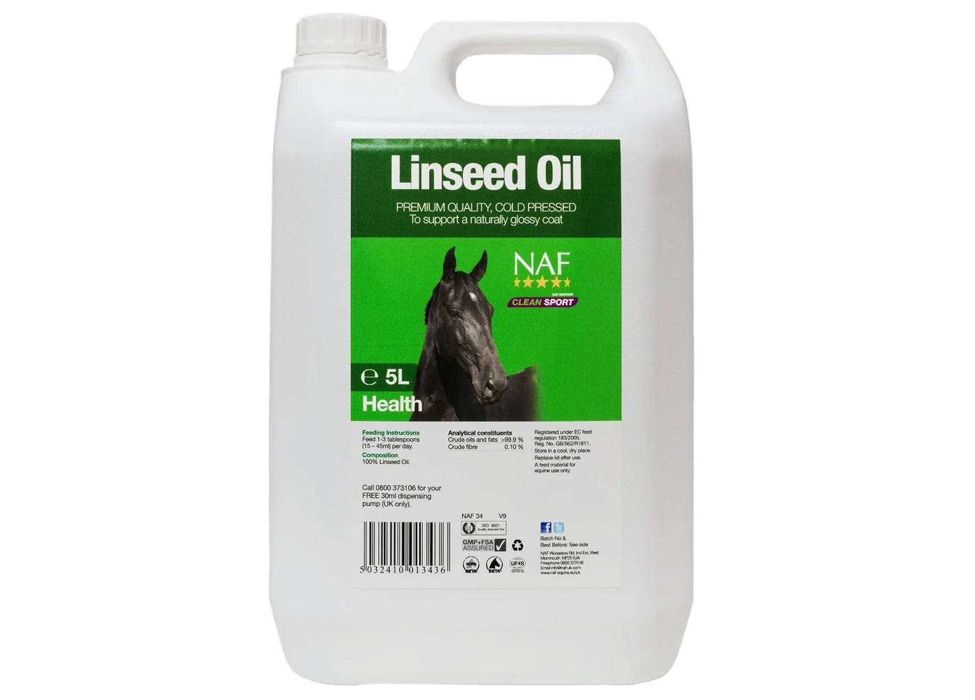 NAF - Linseed Oil | Horse Care Supplement - Buy Online SPR Centre UK