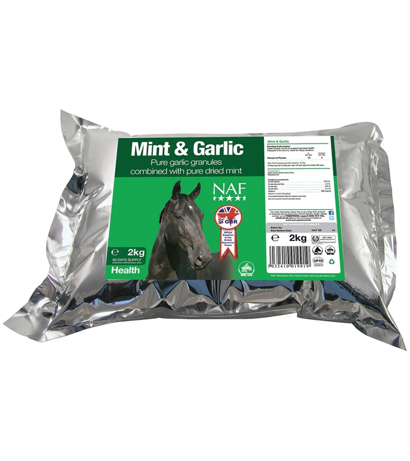 NAF - Mint and Garlic 2kg | Horse Care - Buy Online SPR Centre UK