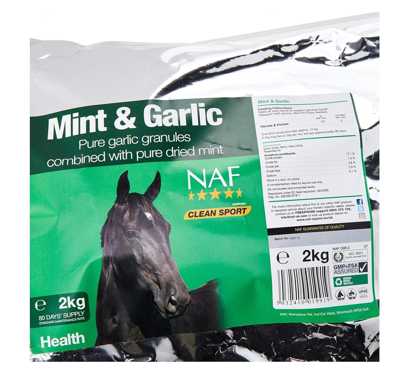 NAF - Mint and Garlic 2kg | Horse Care - Buy Online SPR Centre UK