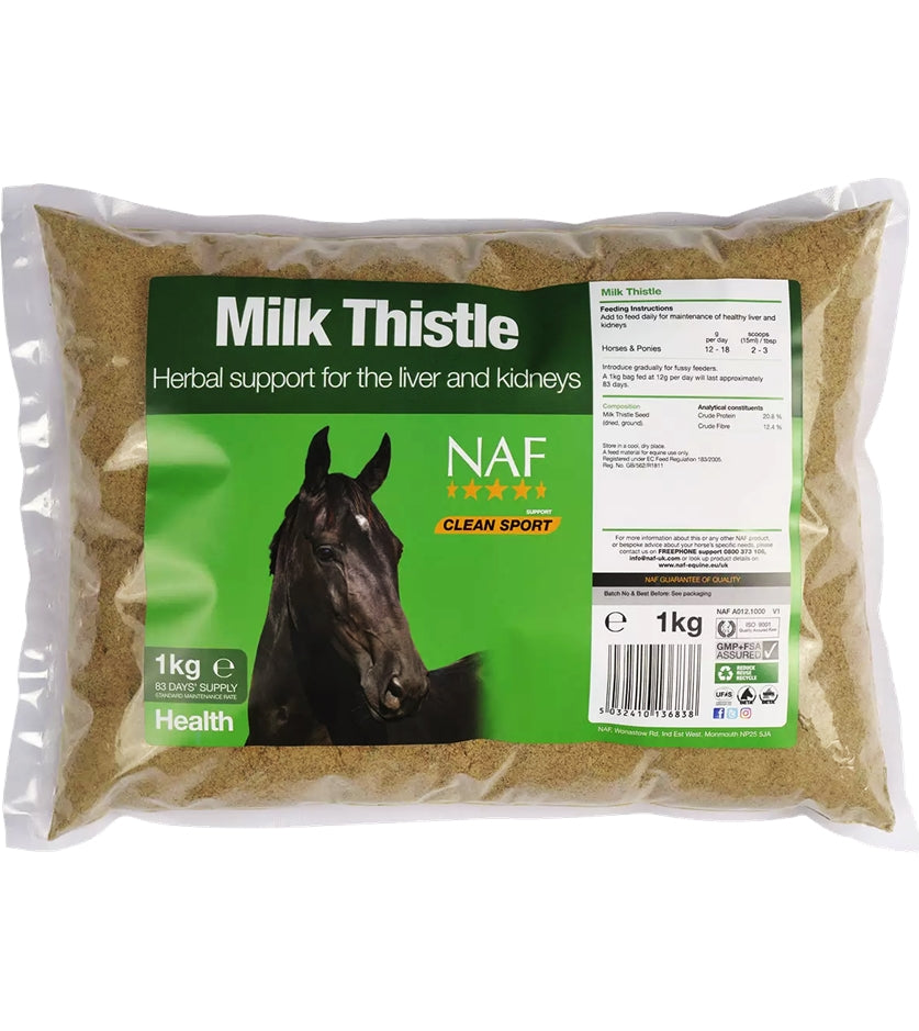 NAF - Milk Thistle 1kg | Horse Care - Buy Online SPR Centre UK