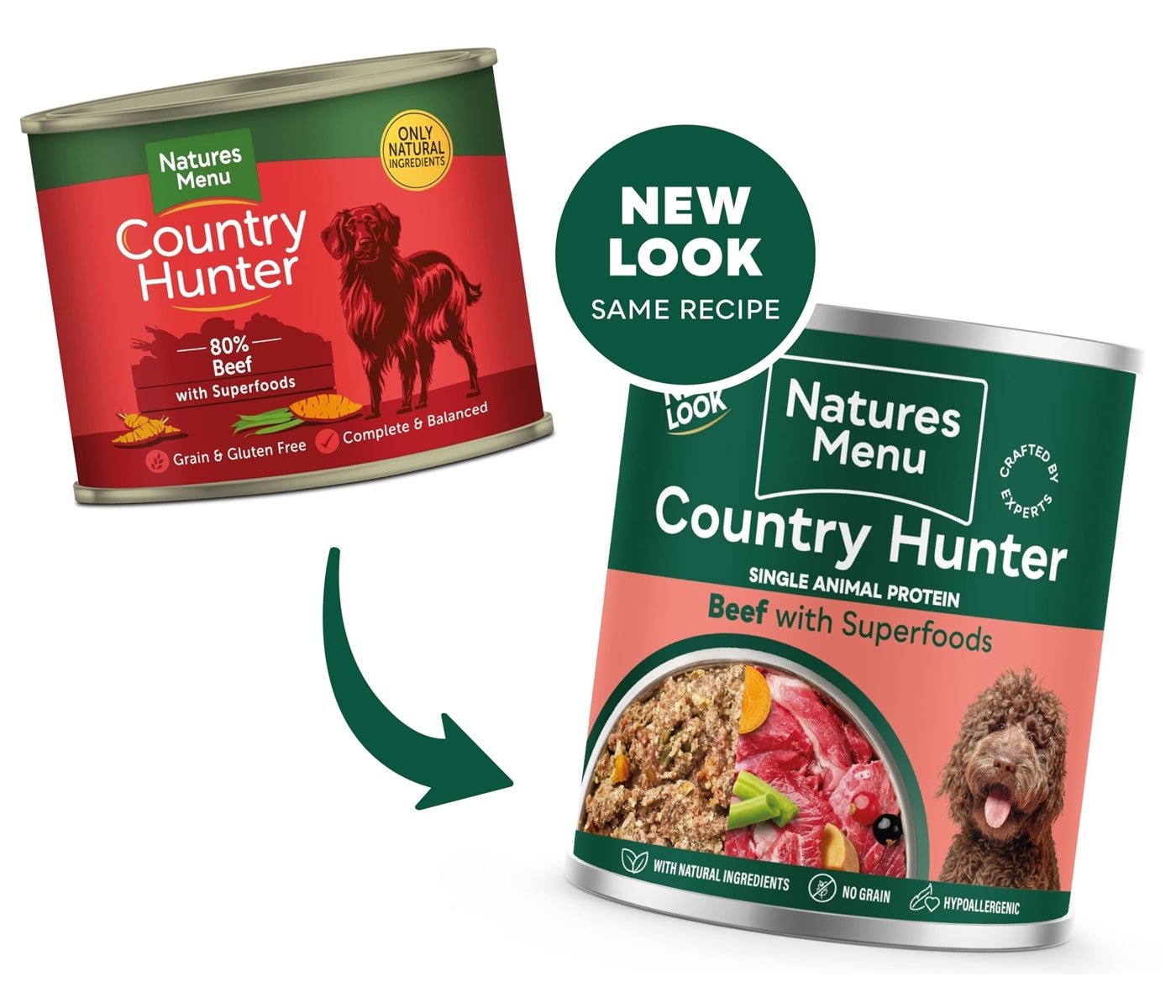 Natures Menu - Country Hunter Beef with Superfoods - Buy Online SPR Centre UK