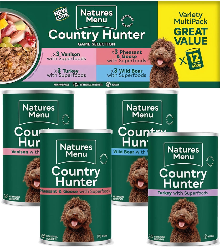 Natures Menu - Country Hunter Game Selection Multipack 12 x 400g - Buy Online SPR Centre UK