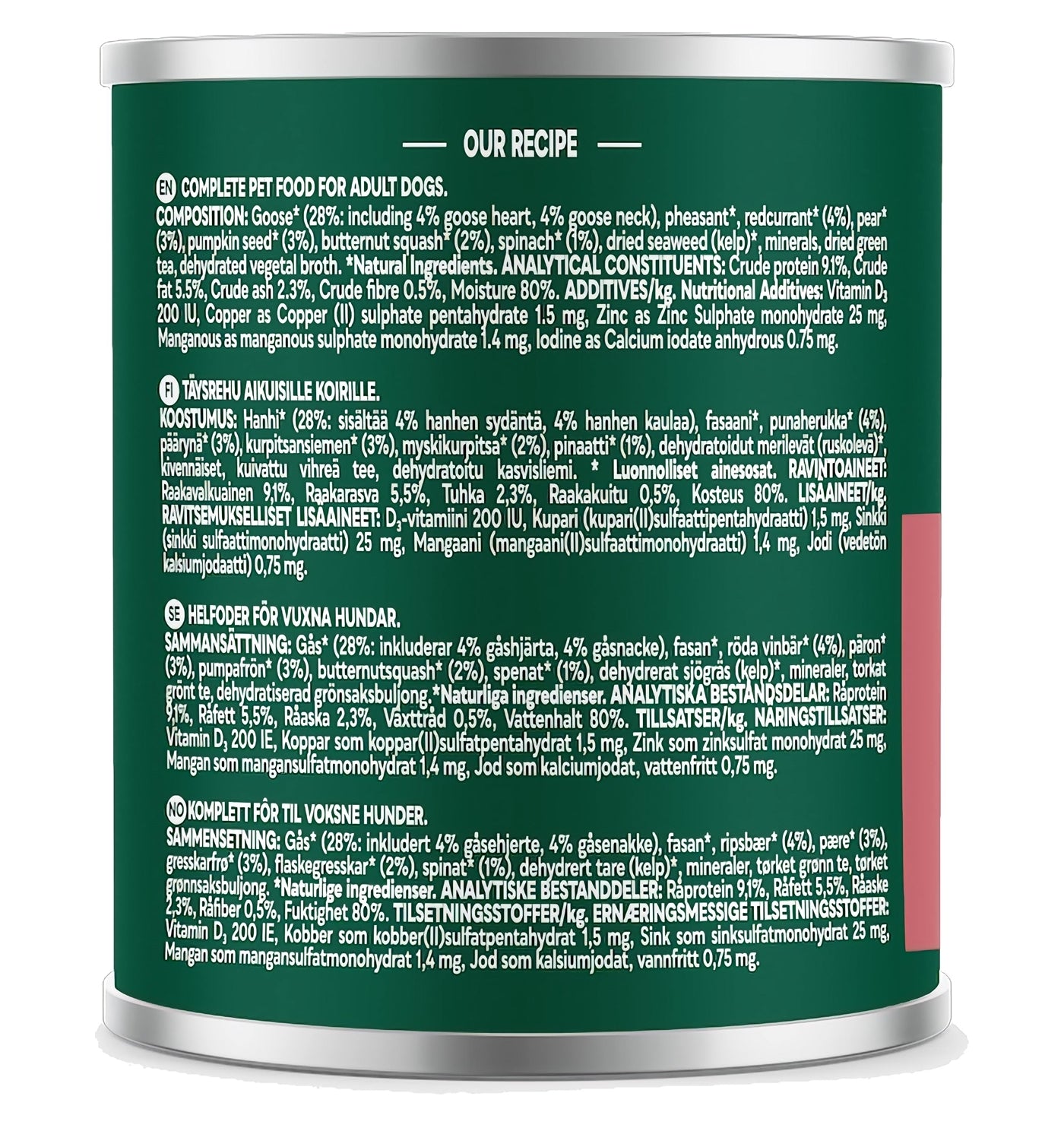 Natures Menu - Country Hunter Pheasant & Goose with Superfoods - Buy Online SPR Centre UK