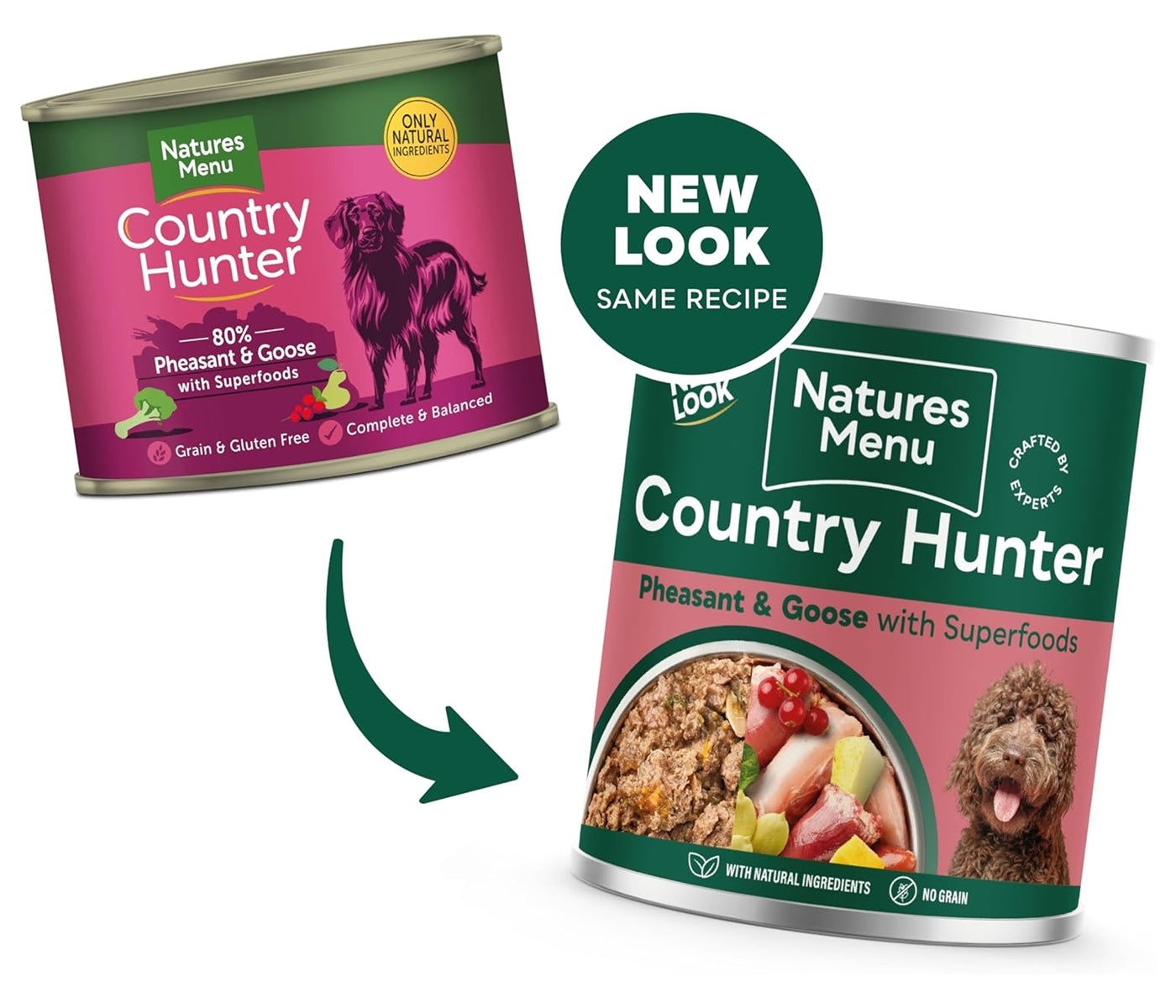 Natures Menu - Country Hunter Pheasant & Goose with Superfoods - Buy Online SPR Centre UK