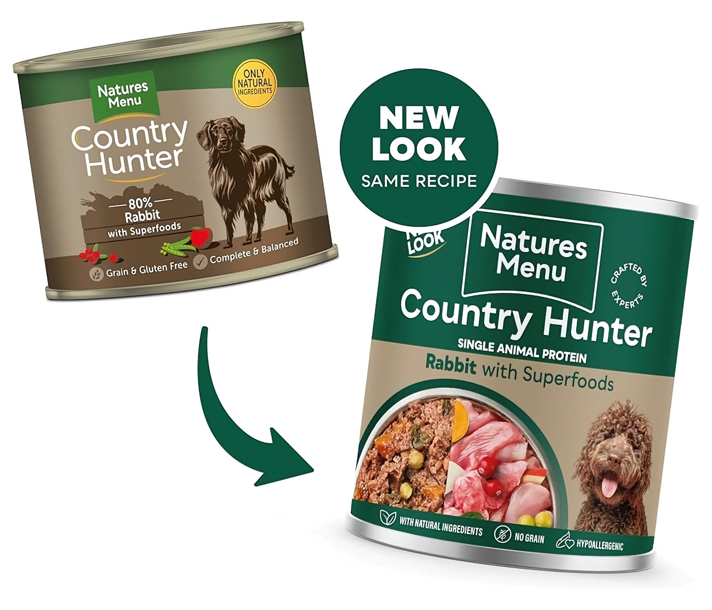 Natures Menu - Country Hunter Rabbit with Superfoods - Buy Online SPR Centre UK
