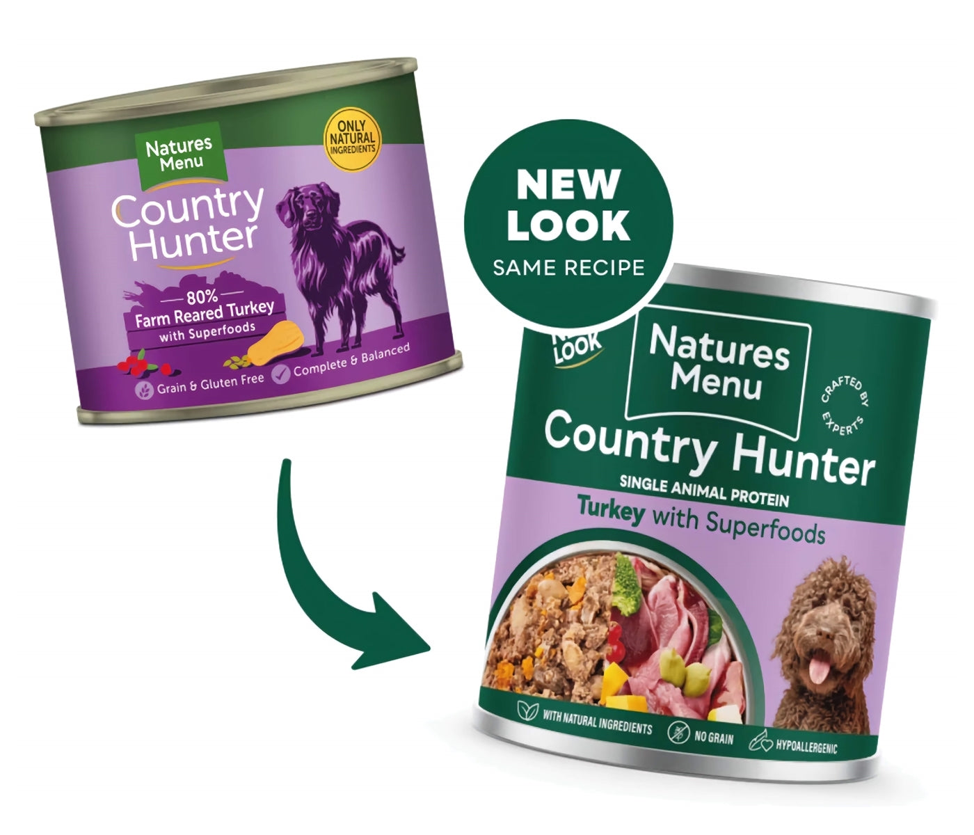 Natures Menu - Country Hunter Turkey with Superfoods - Buy Online SPR Centre UK