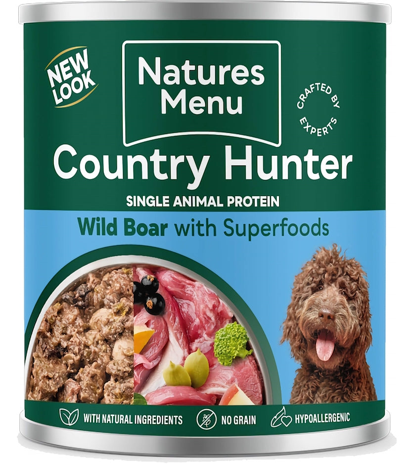 Natures Menu - Country Hunter Wild Boar with Superfoods - Buy Online SPR Centre UK