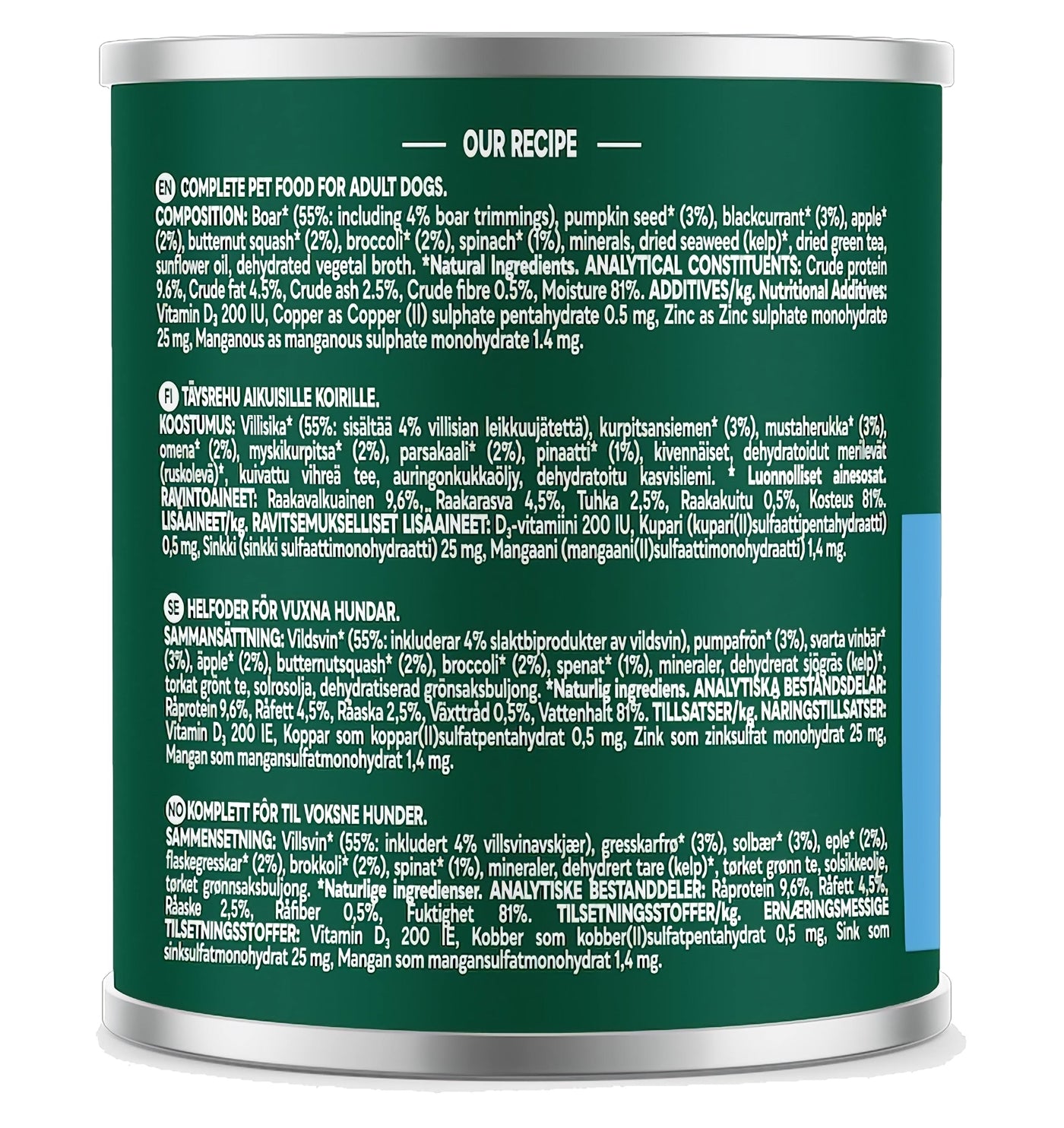 Natures Menu - Country Hunter Wild Boar with Superfoods - Buy Online SPR Centre UK