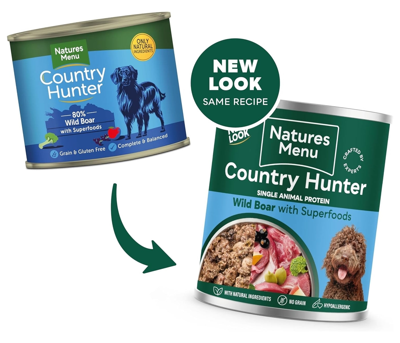 Natures Menu - Country Hunter Wild Boar with Superfoods - Buy Online SPR Centre UK