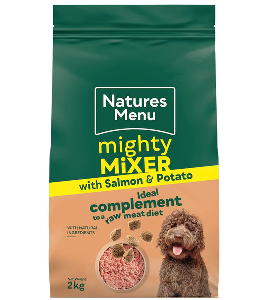 Natures Menu - Mighty Mixer with Salmon & Potato - Buy Online SPR Centre UK