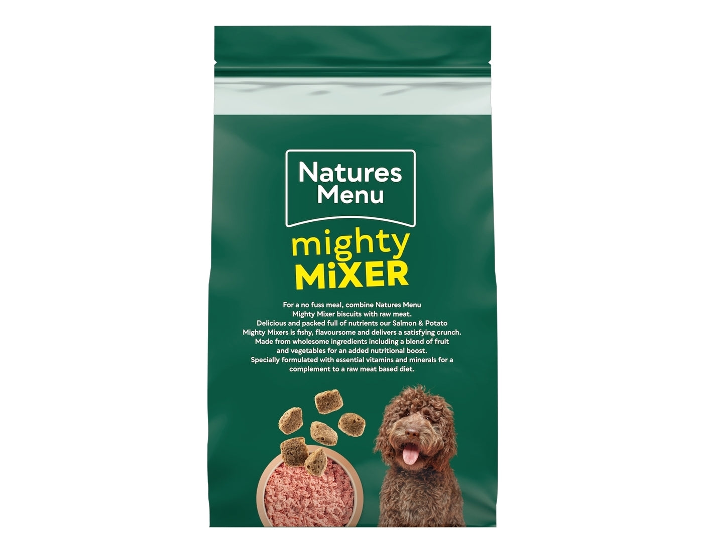 Natures Menu - Mighty Mixer with Salmon & Potato - Buy Online SPR Centre UK