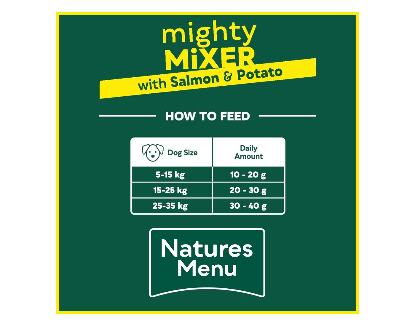 Natures Menu - Mighty Mixer with Salmon & Potato - Buy Online SPR Centre UK