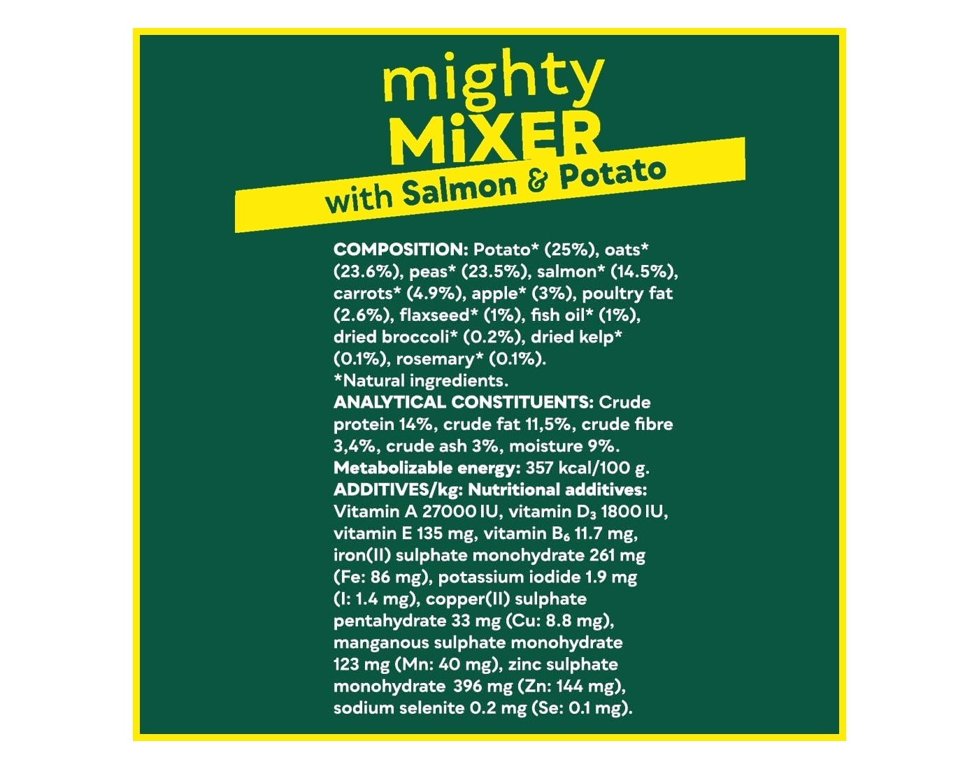 Natures Menu - Mighty Mixer with Salmon & Potato - Buy Online SPR Centre UK