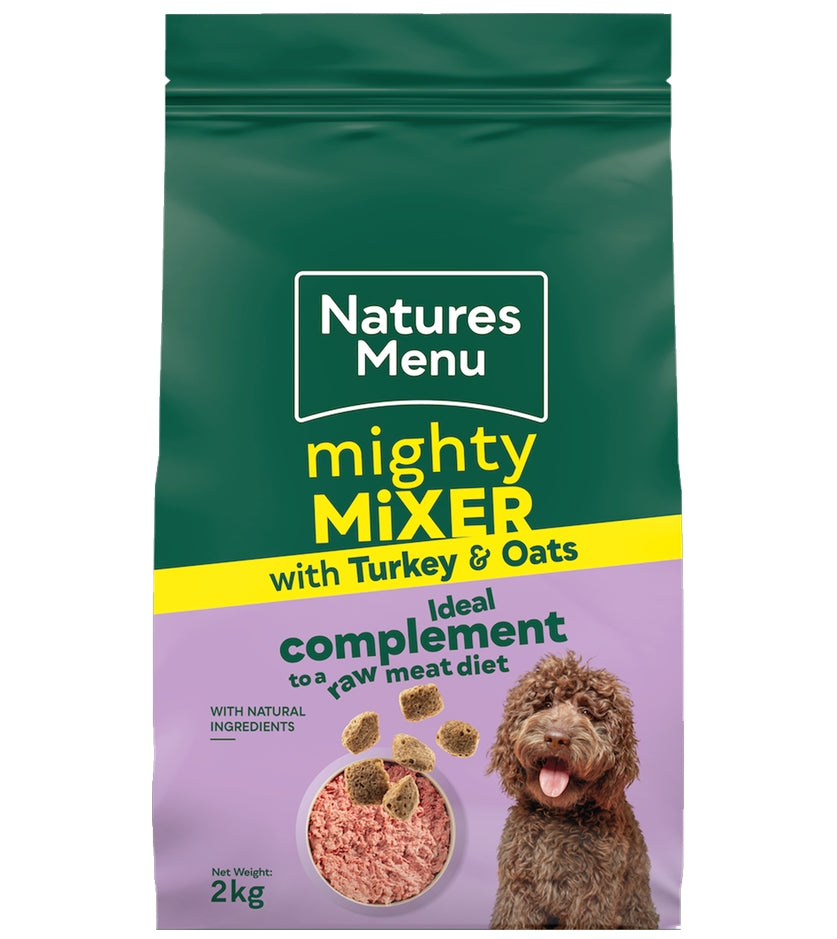 Natures Menu - Mighty Mixer with Turkey & Oats - Buy Online SPR Centre UK