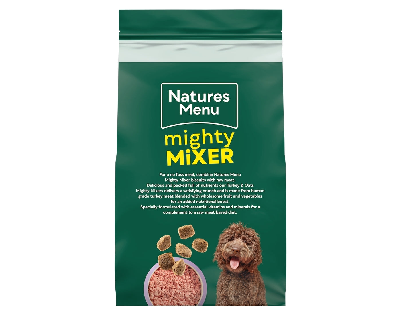 Natures Menu - Mighty Mixer with Turkey & Oats - Buy Online SPR Centre UK