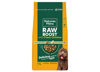 Natures Menu - Raw Boost with Chicken | Freeze Dried Dog Food - Buy Online SPR Centre UK