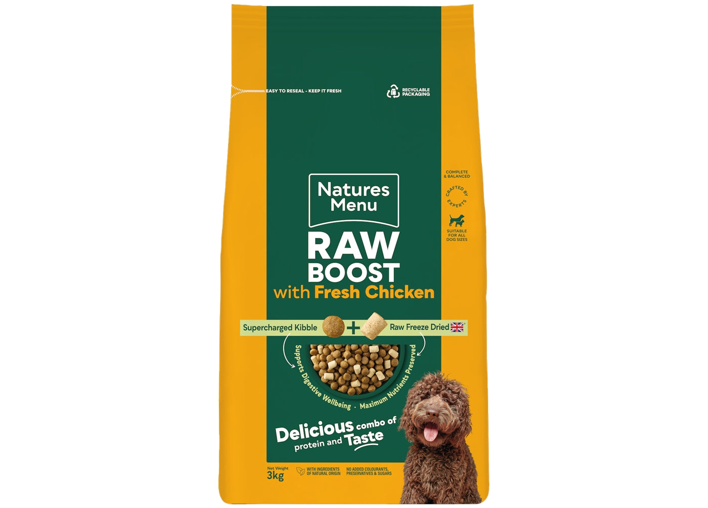 Natures Menu - Raw Boost with Chicken | Freeze Dried Dog Food - Buy Online SPR Centre UK