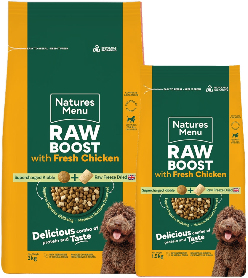 Natures Menu - Raw Boost with Chicken | Freeze Dried Dog Food - Buy Online SPR Centre UK