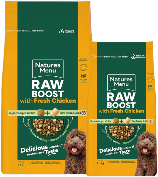 Natures Menu - Raw Boost with Chicken | Freeze Dried Dog Food - Buy Online SPR Centre UK
