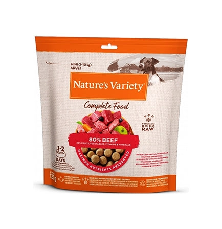 Natures Variety - Complete Freeze Dried Food for Mini Adult Dogs (Beef) - 120g