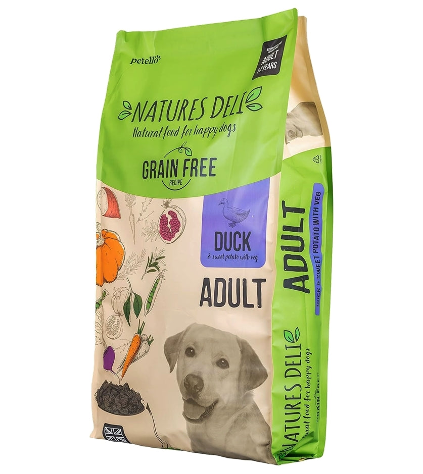 Natures Deli Adult Grain Free Duck & Sweet Potato Dog Food - Buy Online SPR Centre UK