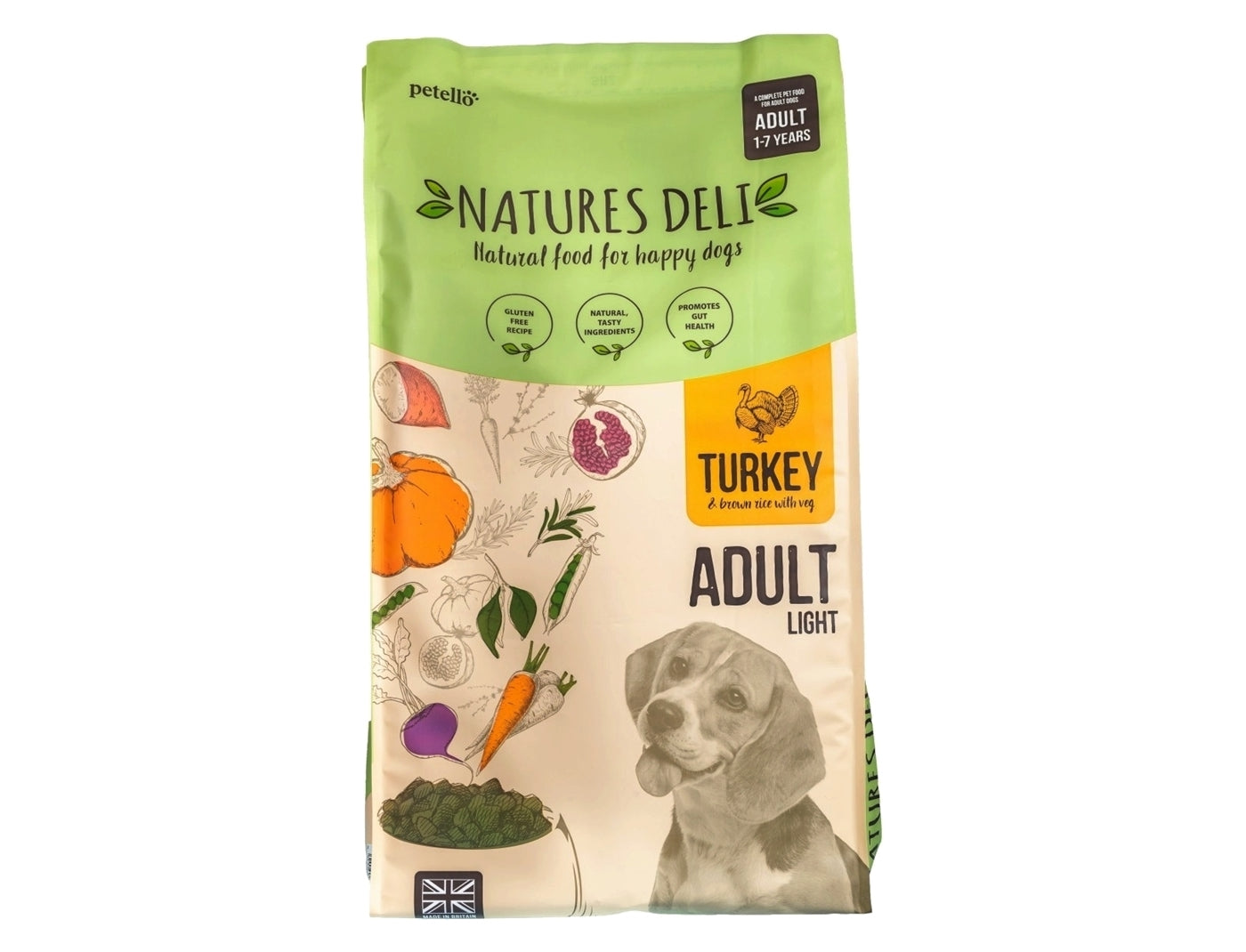 Natures Deli Adult Light Turkey & Rice Dog Food - Buy Online SPR Centre UK