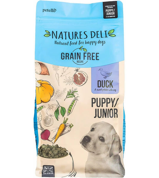 Natures Deli - Puppy/Junior Grain Free Duck & Sweet Potato - Buy Online SPR Centre UK