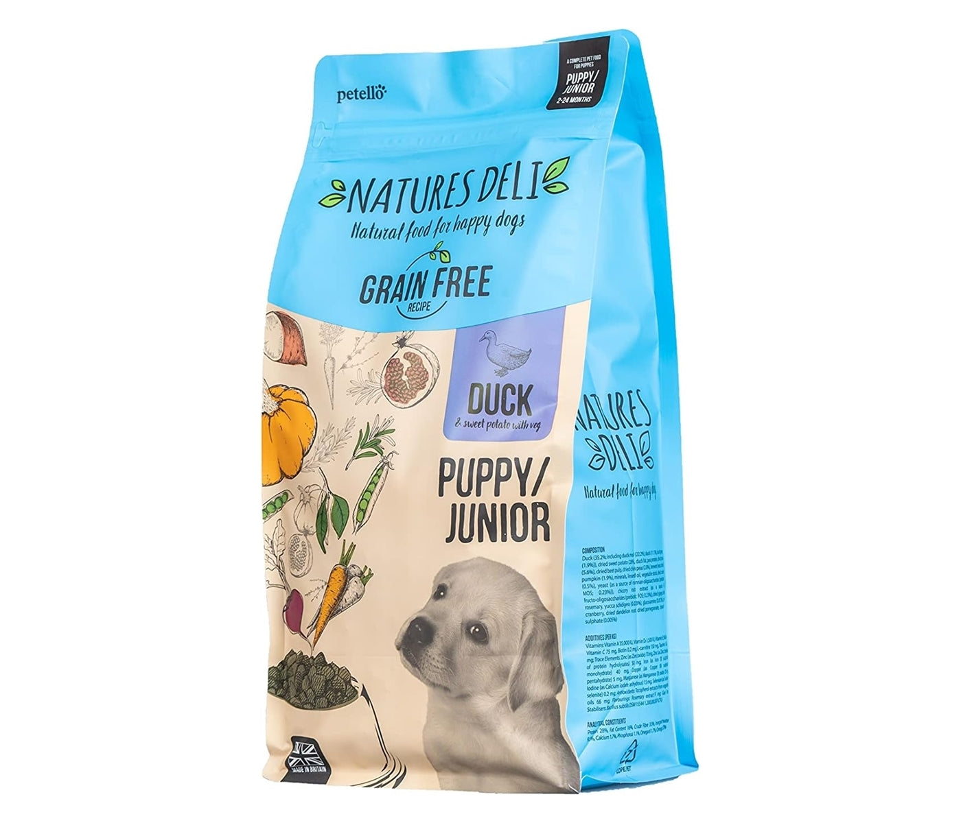 Natures Deli - Puppy/Junior Grain Free Duck & Sweet Potato - Buy Online SPR Centre UK