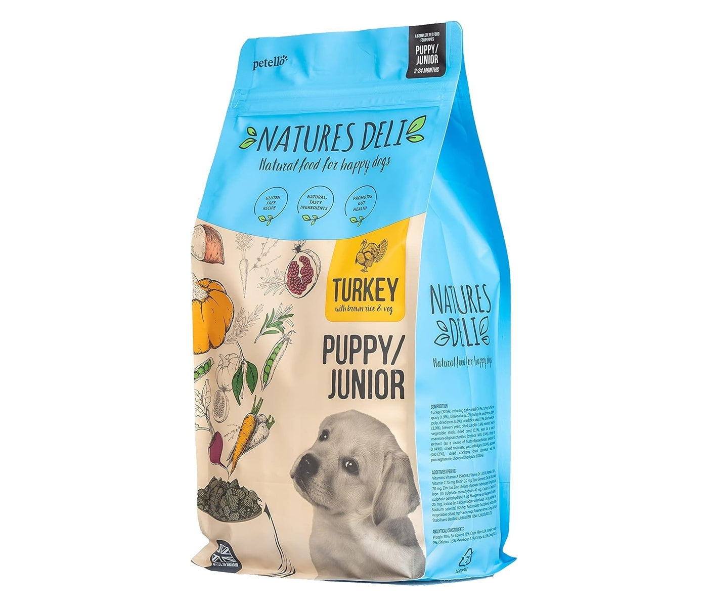 Natures Deli - Puppy/Junior Turkey & Rice 2kg - Buy Online SPR Centre UK